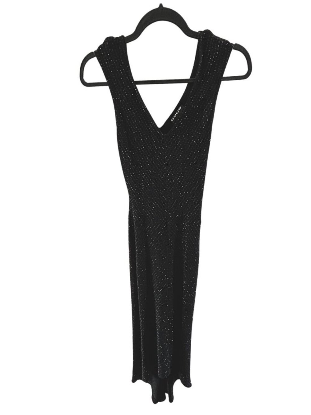 Bebe Sparkle Slip-on Flattering Evening Gown Dress Women's Size XS